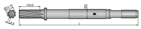 Переходник хвостовика утеса Т51 сверля для АТЛАСА Копко 2550УС